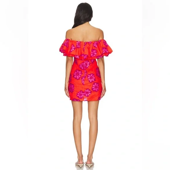 Rhode Vivi Dress in Scarlet Bombay Bloom NWT Size 2